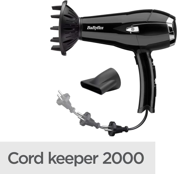 BaByliss D374DE Cordkeeper 2000 hårføner