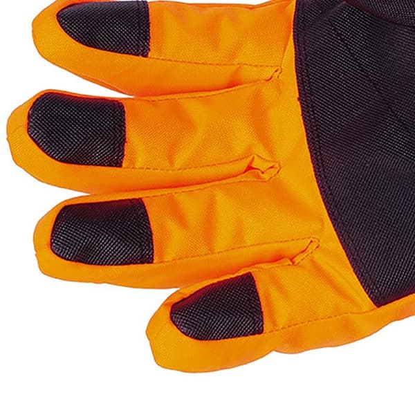 Skidhandskar i varselfärger med reflex, Orange, Strl L