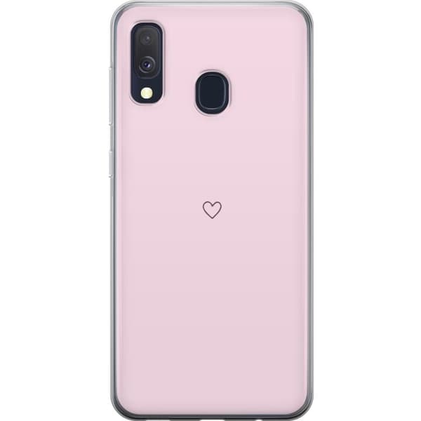 Mobildeksel til Samsung Galaxy A40 med Hjerte motiv