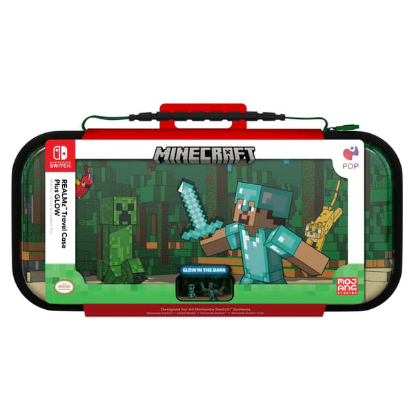 PDP Gaming Reiseveske Plus GLOW - Minecraft Forest Battle