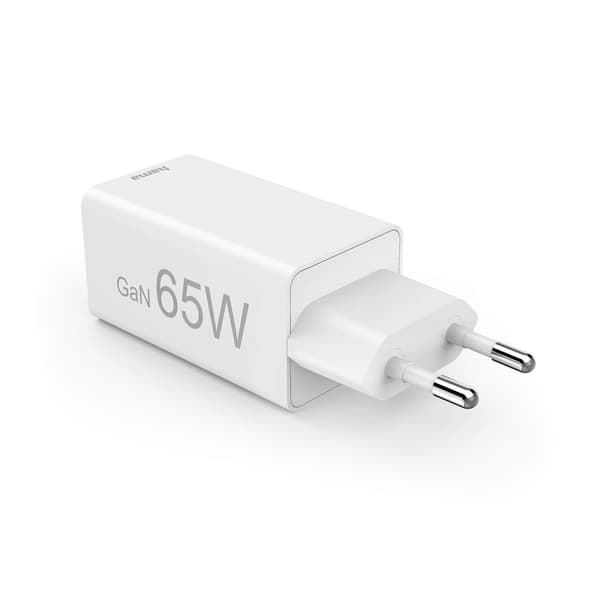 Hama Lader 2x USB-C 1x USB-A GaN 65W Hvit