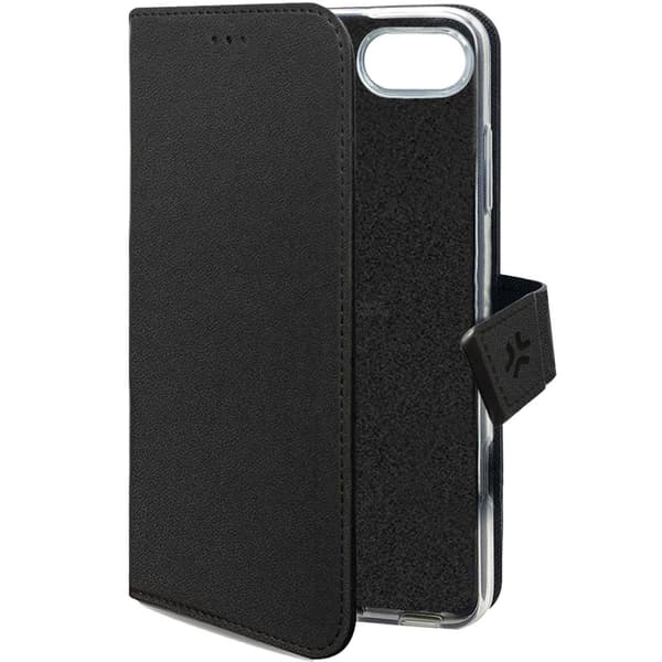 Celly Wally Wallet Case iPhone SE 4 Svart