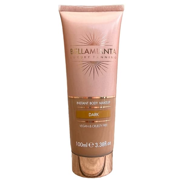 Bellamianta Instant Body Make Up – Mørk – 100 ml