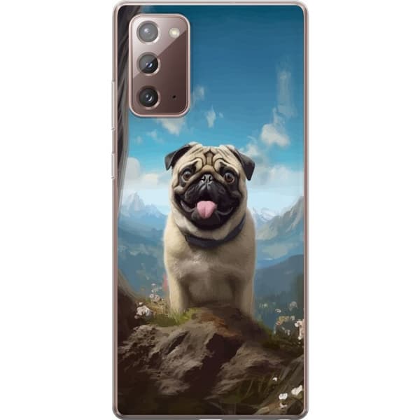 Mobildeksel til Samsung Galaxy Note20 med Glad Hund motiv