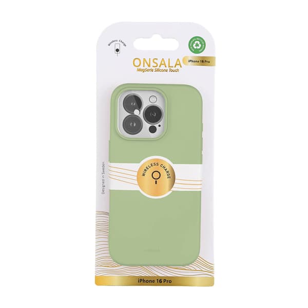 Onsala Mobilskal med Silikonkänsla Lime - iPhone 16 Pro