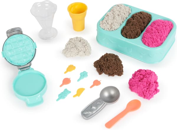 Kinetic Sand jäätelöherkut leikkisetti
