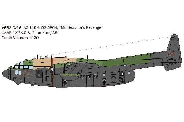 ITALERI 1:72 AC-119K Stinger