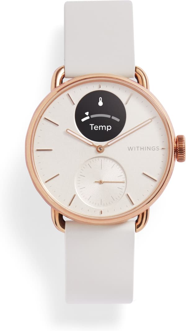 Withings Scanwatch 2 -älykello, 38 mm, ruusukulta