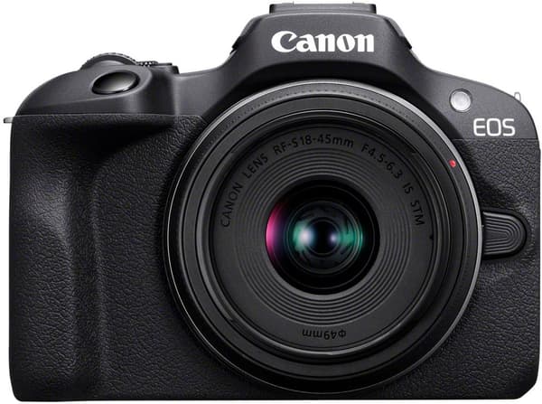Canon EOS R100 mikrosystemkamera + 18-45 mm IS STM-objektiv
