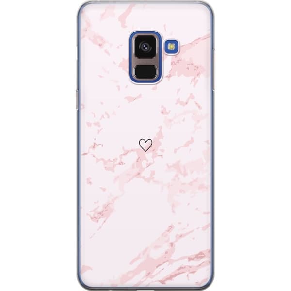 Mobildeksel til Samsung Galaxy A8 (2018) med Rosa Hjerte motiv