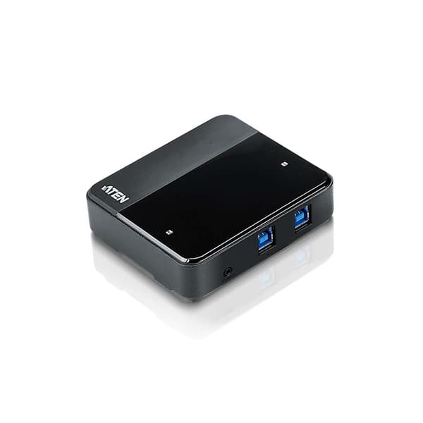 2-Väylä USB Kytkin Musta