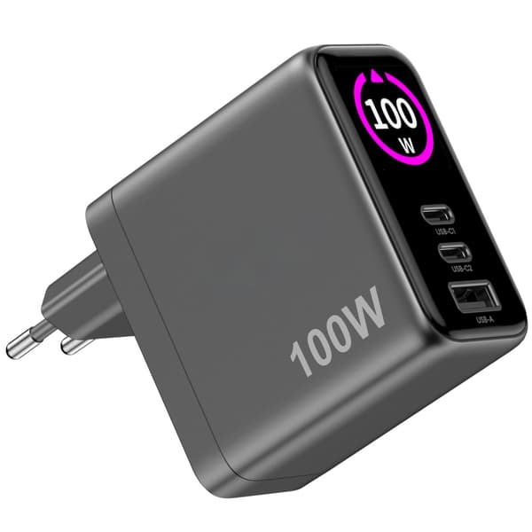Celly Laddare 100W PD/QC med display