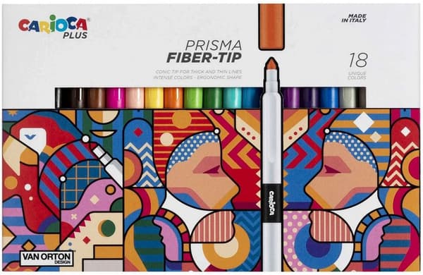 CARIOCA Plus - Prisma-markör, 18 st (809302)