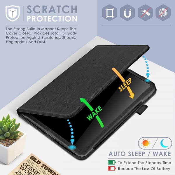 Etui med penneholder for iPad Mini 6, Sort