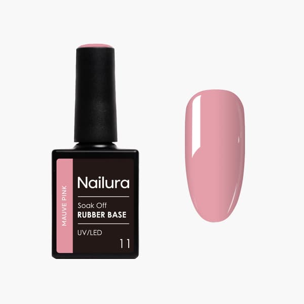 Nailura Rubber Base 11 – Mauve Pink – 10 ml