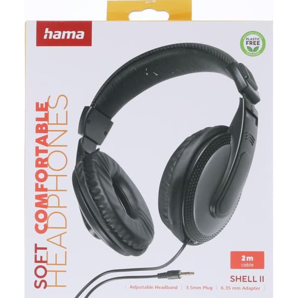 Hama Høretelefoner Shell II Over-Ear Ledning Sort