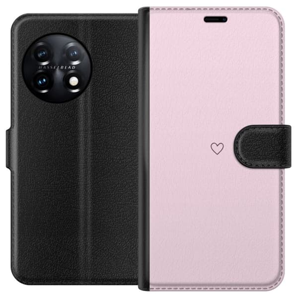 Lommeboketui til OnePlus 11 med Hjerte motiv