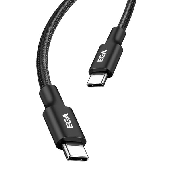 Hurtigopladning USB-C til USB-C 3A, 1 m, sort
