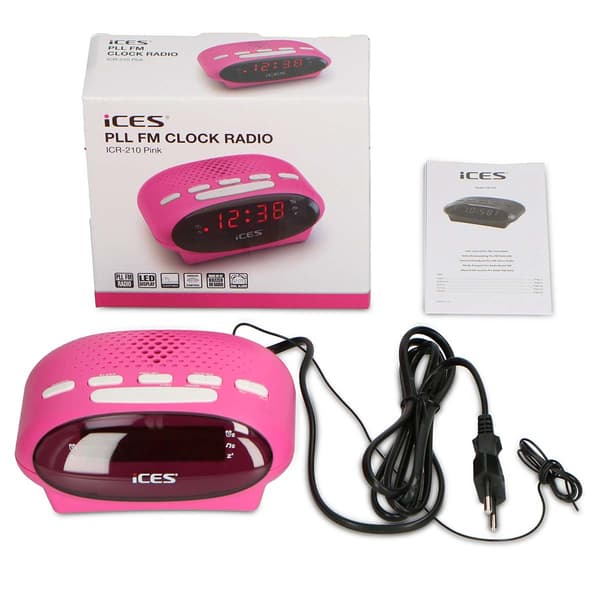 ICES Klockradio Rosa