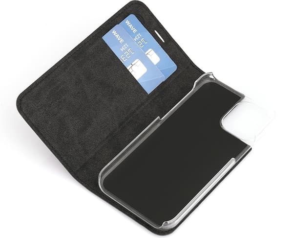 Wave BookCase beskyttelsesetui, iPhone 12 mini, sort