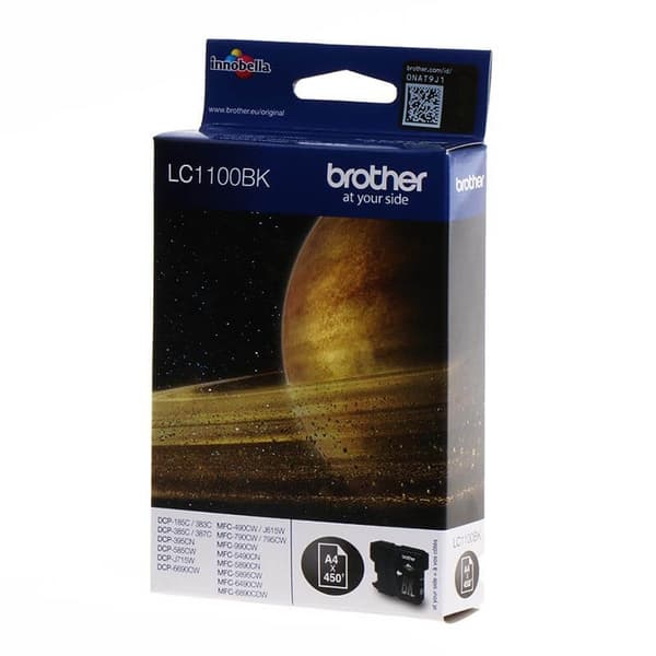Brother Blæk LC1100BK LC-1100 Sort