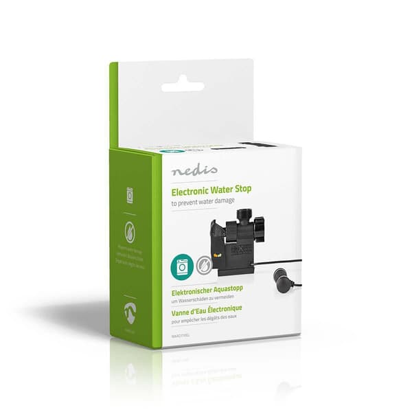 Nedis Elektronisk Aqua Stop | 3/4" Outer Thread | 3/4" Inner Thread | Egnet for: Oppvaskmaskin / Vaskemaskin | Sort