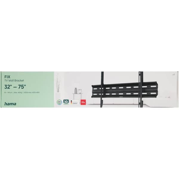 Hama TV-Ophæng Fast - 32"-75" - Max VESA 600x400 - Sort