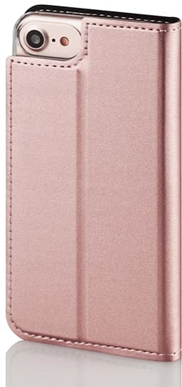 Wave BookCase suojakotelo, iPhone 6 / 6s / 7 / 8 / SE, ruusukulta