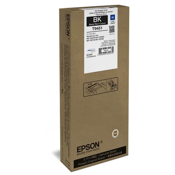EPSON Blæk C13T945140 T9451 XL Sort
