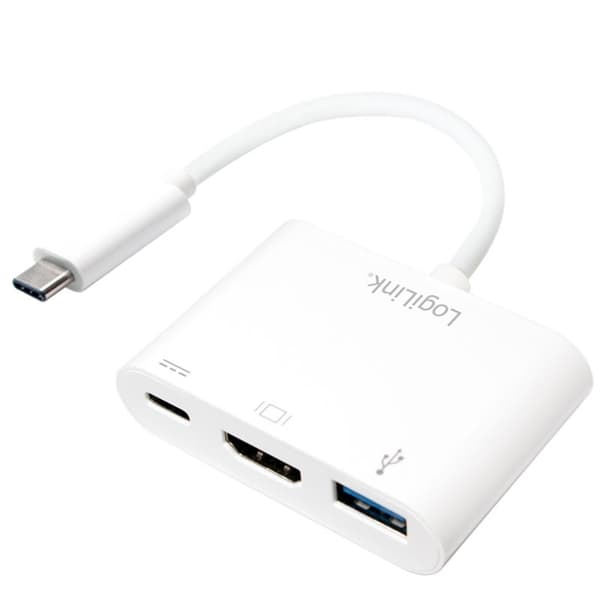 LogiLink USB-C till HDMI + USB-C + USB Adapter
