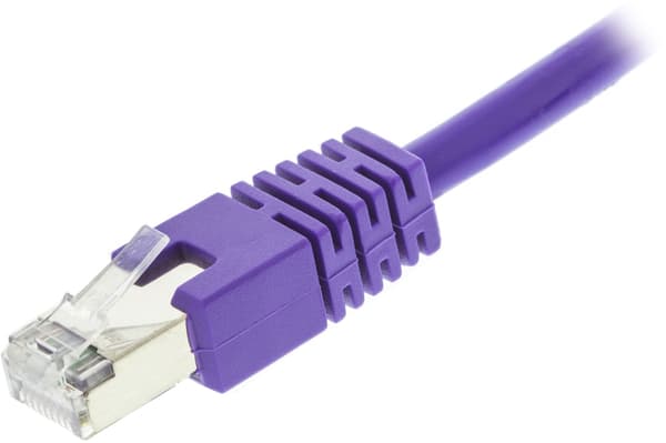 DELTACO F/UTP Cat6 patchkabel, LSZH (Low smoke zero halogen), 0,5m, li