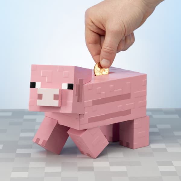 Paladone Minecraft sparegris sparegris Gris