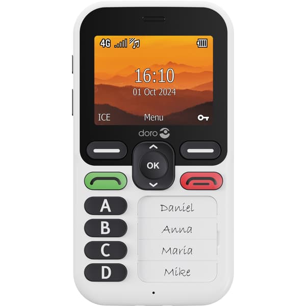 Doro Leva X10 Hvit/Svart
