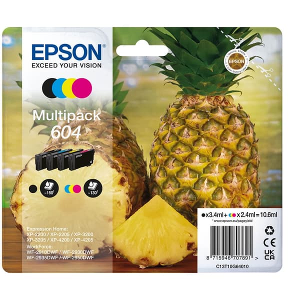 EPSON Bläck C13T10G64010 604 Multipack, Ananas
