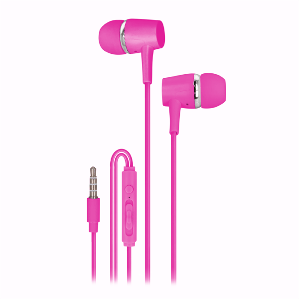Setty Trådade hörlurar 3,5mm, Rosa