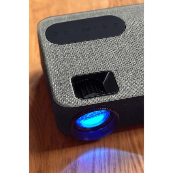 Lenco HD 720P LCD-projektori Bluetoothilla Harmaa