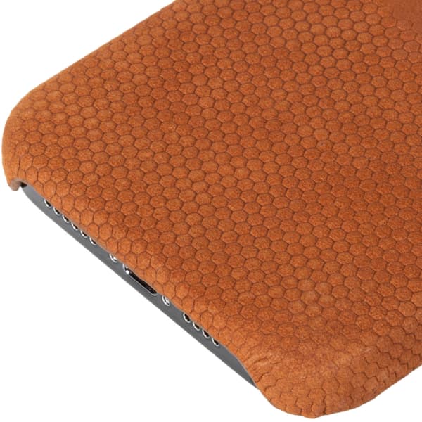 Krusell Leather Cover iPhone 13 Cognac