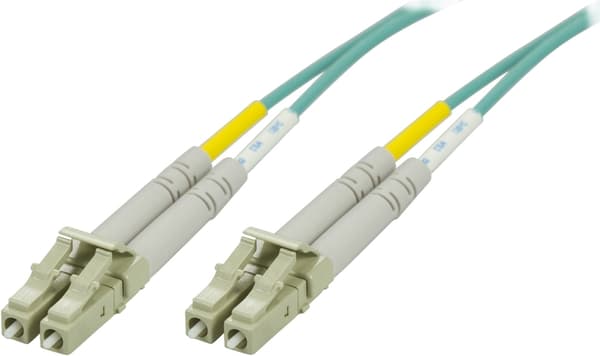 DELTACO kuitukaapeli LC - LC, 50/125, OM3, duplex, multimode, 2m