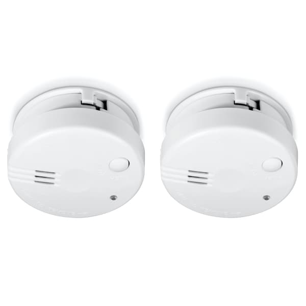 Alecto Minirökdetektor 5 års batteri 2-pack Vit