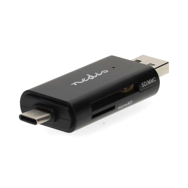 Nedis Kortläsare | microSD (TF) / microSDHC (TF) / microSDXC (TF) / SD / SDHC / SDXC | USB 2.0