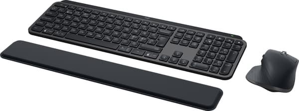 Logitech MX Keys S Combo – tangentbord och mus med handledsstöd, grafitgrå