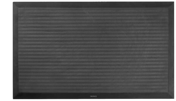 DELTACO OFFICE Ergonomisk ståmåtte mod træthed, 510 x 810 mm, sort