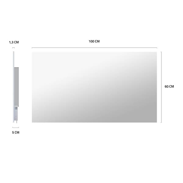HOMBLI Smart Infrared Heater Glass Panel 600w Mirror