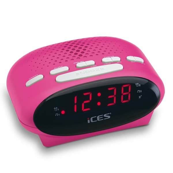 ICES Klockradio Rosa