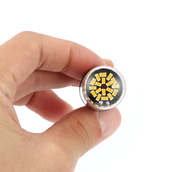 Fremhev avkoding av bremselys anti-stroboskopisk, gul