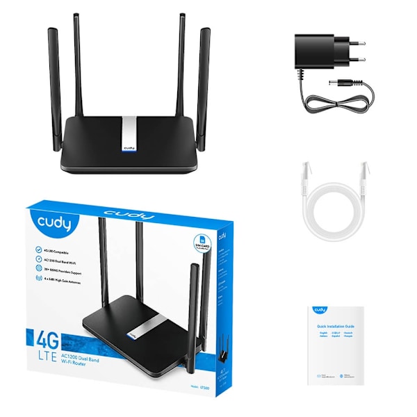 Cudy 4G Router LT500 Cat4 AC1200 | CDON