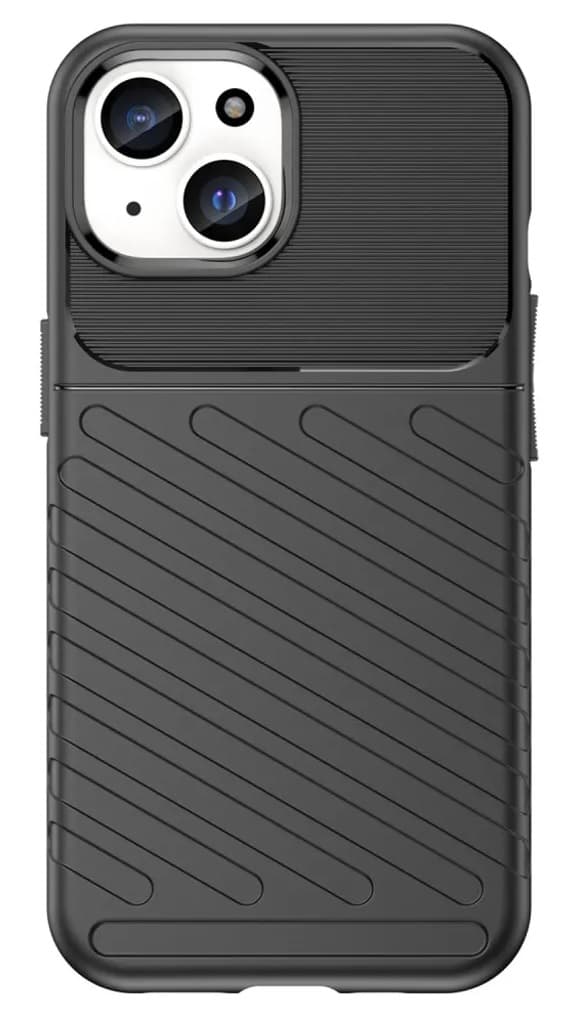 TPU mobildeksel for iPhone 16 Pro Max, svart