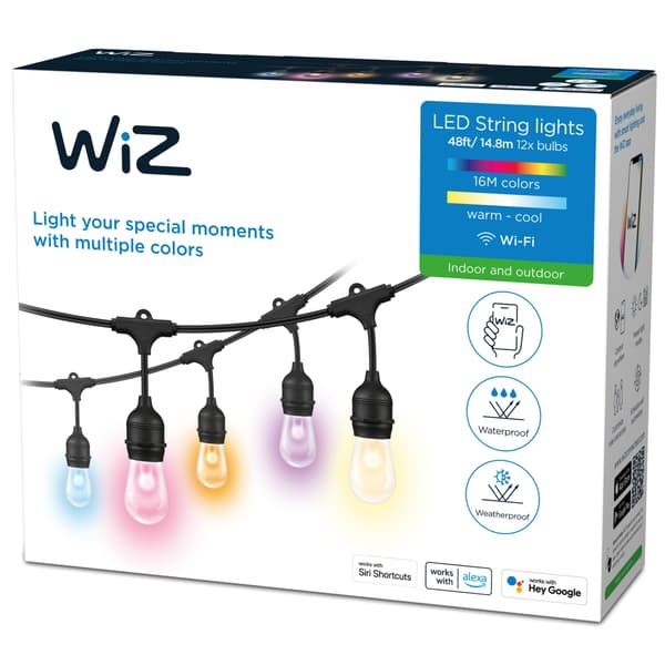WiZ WiFi Light String 12 lyskilder 12W IP65 14,8m