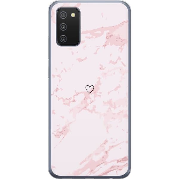 Mobildeksel til Samsung Galaxy A02s med Rosa Hjerte motiv