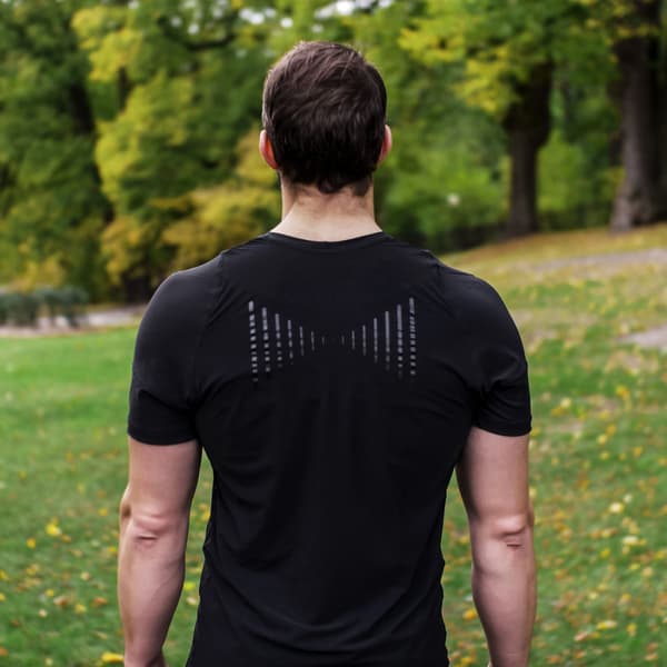SWEDISH POSTURE T-paita Miehet Reminder Musta M